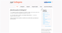 Desktop Screenshot of jugarscattergories.com