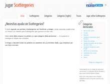 Tablet Screenshot of jugarscattergories.com